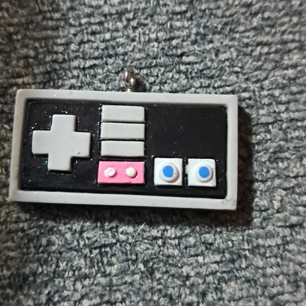NES Nintendo controller pendent charm video games gamer game